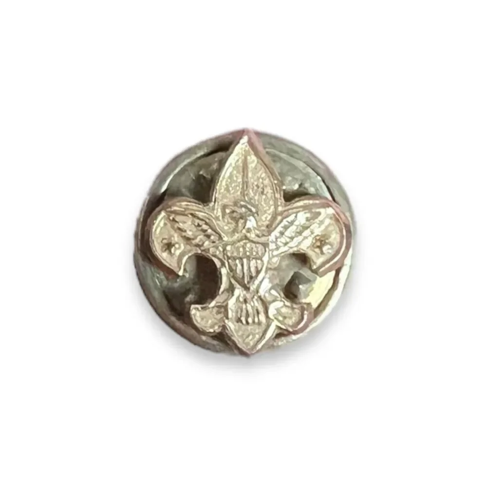 Boy Scouts Of America Vintage Ballou Gold Tone Star #1-3 Pins - Lot Of 5